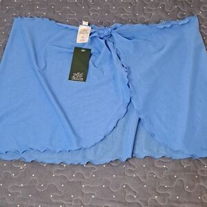 Wild Fable blue semi sheer swim cover up size S/M NWT
